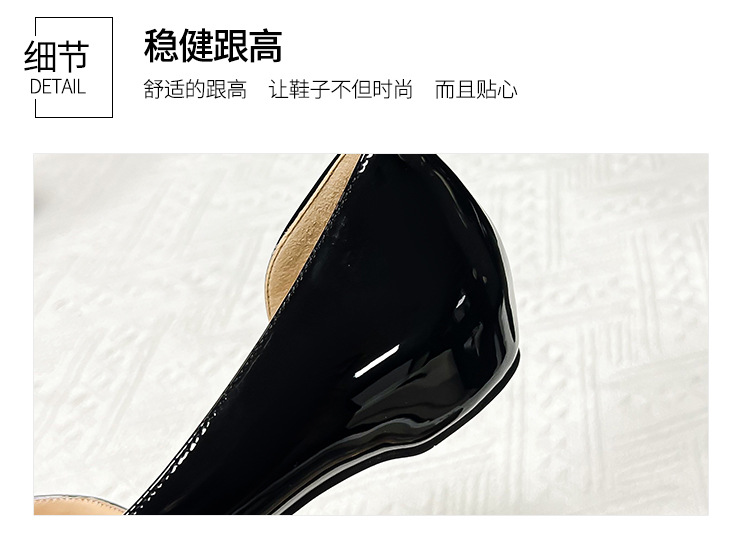2024新款春秋法式内增高尖头侧空平底鞋女浅口百搭通勤单鞋漏脚趾详情9