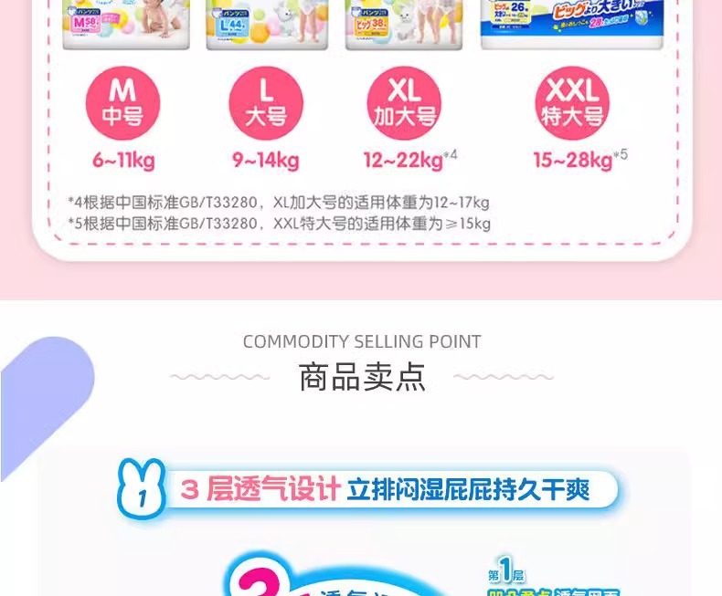 Kao Merries ultra-thin breathable baby diapers SML size from Japan are very light and thin pic 16