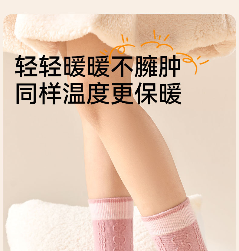 女童袜子冬季加厚羊毛高筒袜儿童秋冬无骨保暖袜女孩长筒羊毛袜冬详情3