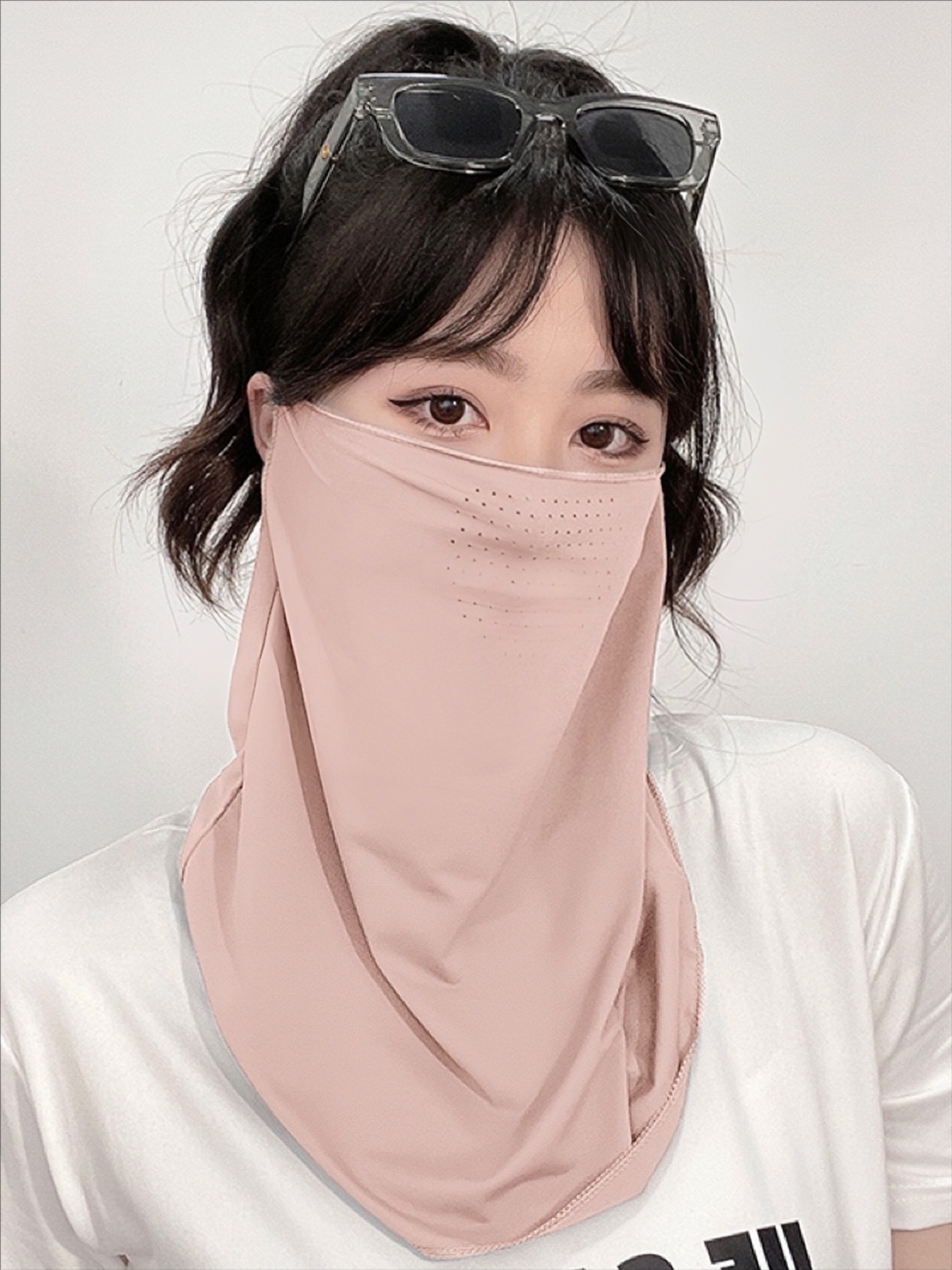 UPF50+ Ice Silk Sun Protection Face Mask for men and women, summer outdoor cycling mask, sun protection, full face breathable face veil pic 20