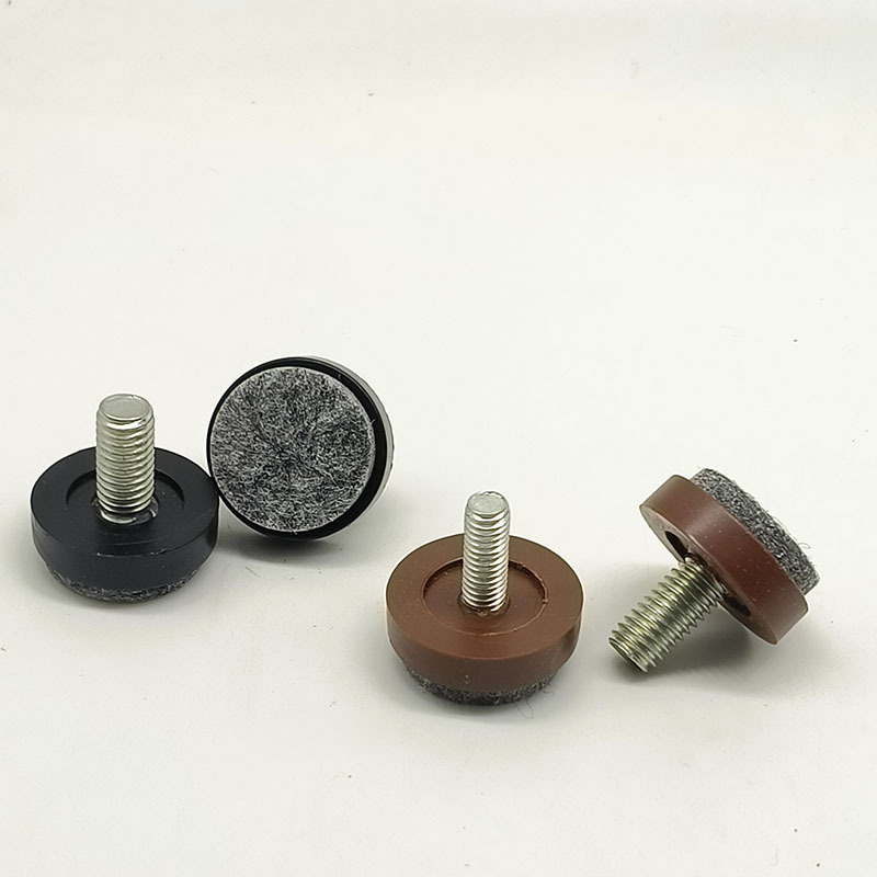 新款毛毡调节脚静音M8厘家具调整脚柜子高低螺丝脚垫升高支撑脚垫详情3