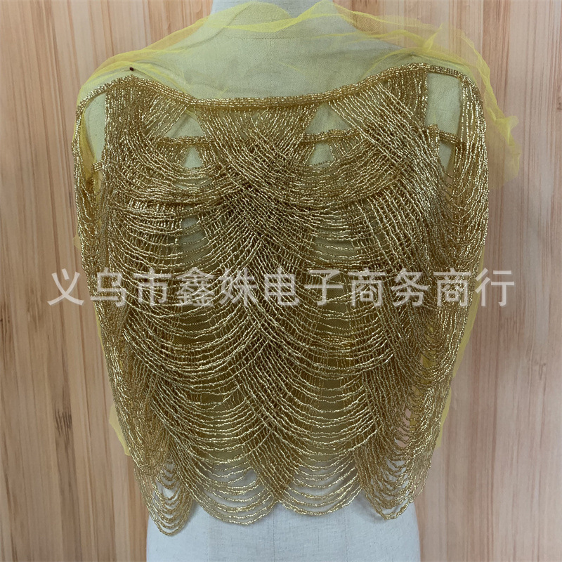 New tassel clothing, wedding dresses and evening gowns, handcrafted tassel applique garments pic 17
