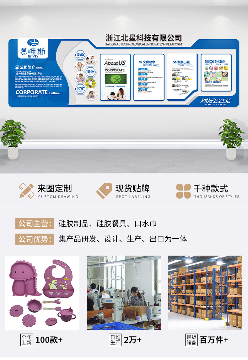 新款食品级硅胶围兜婴儿饭兜辅食用品儿童吃饭防水宝宝口水巾围嘴详情2