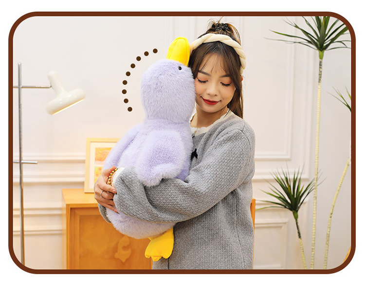 爆款可爱白鹅鸭子毛绒玩具公仔趴趴鸭儿童礼物女生优选玩偶抱枕详情12