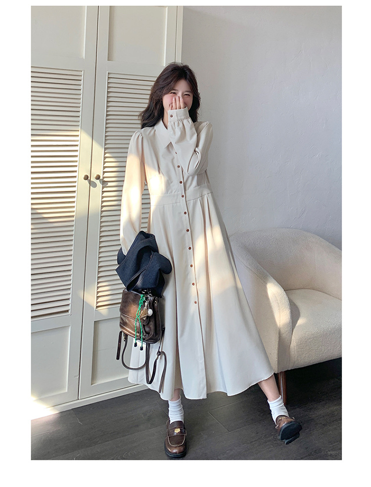 法式气质穿搭牛仔马甲连衣裙套装女2025秋季新款衬衫裙超火两件套详情10