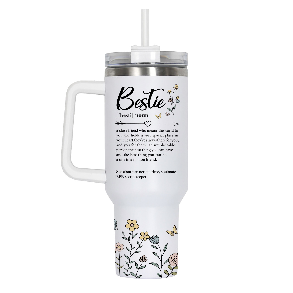 Amazon 40oz portable car insulated cup, stainless steel double-layer high appearance level cold insulation handle cup, customizable LOGO pic 13