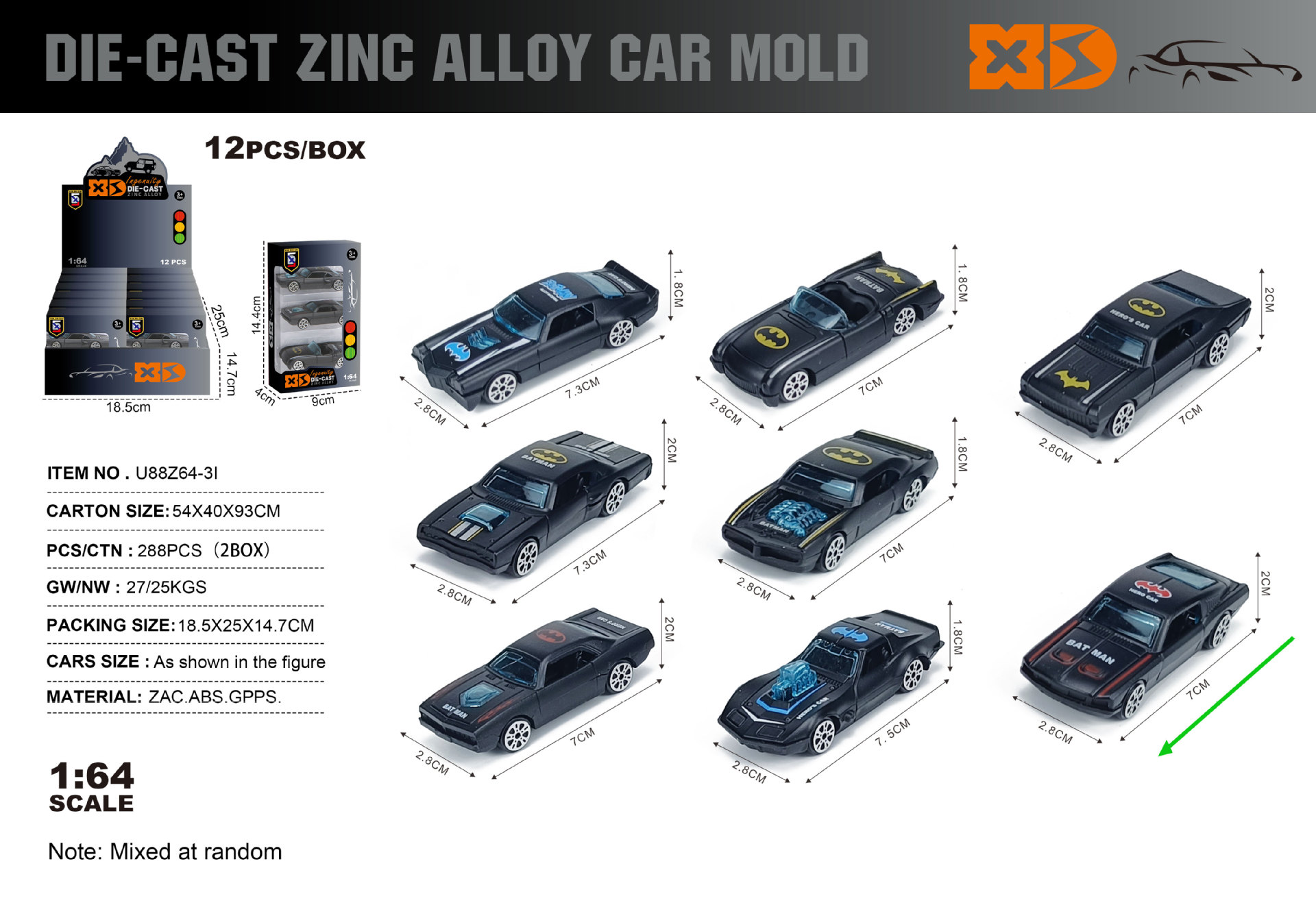 1:64合金车模型仿真滑行小汽车迷你玩具车口袋车男孩摆件生日礼物详情9