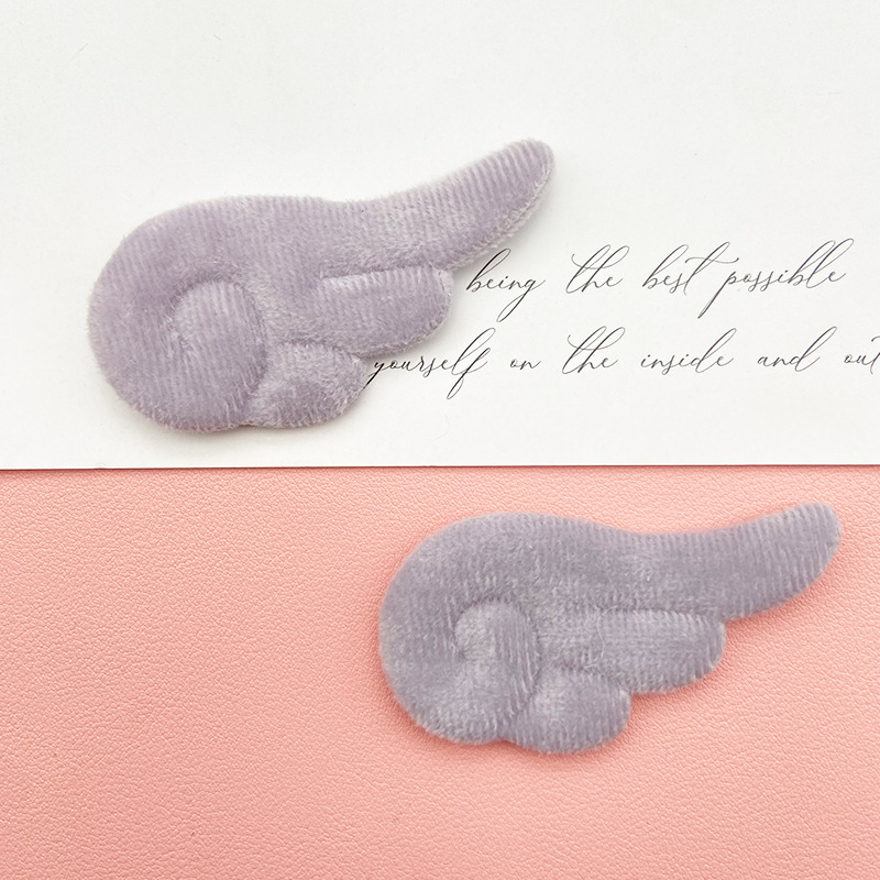 热销秋冬毛绒天使翅膀diy布艺发夹头饰饰品配件服饰辅料义乌配饰详情7