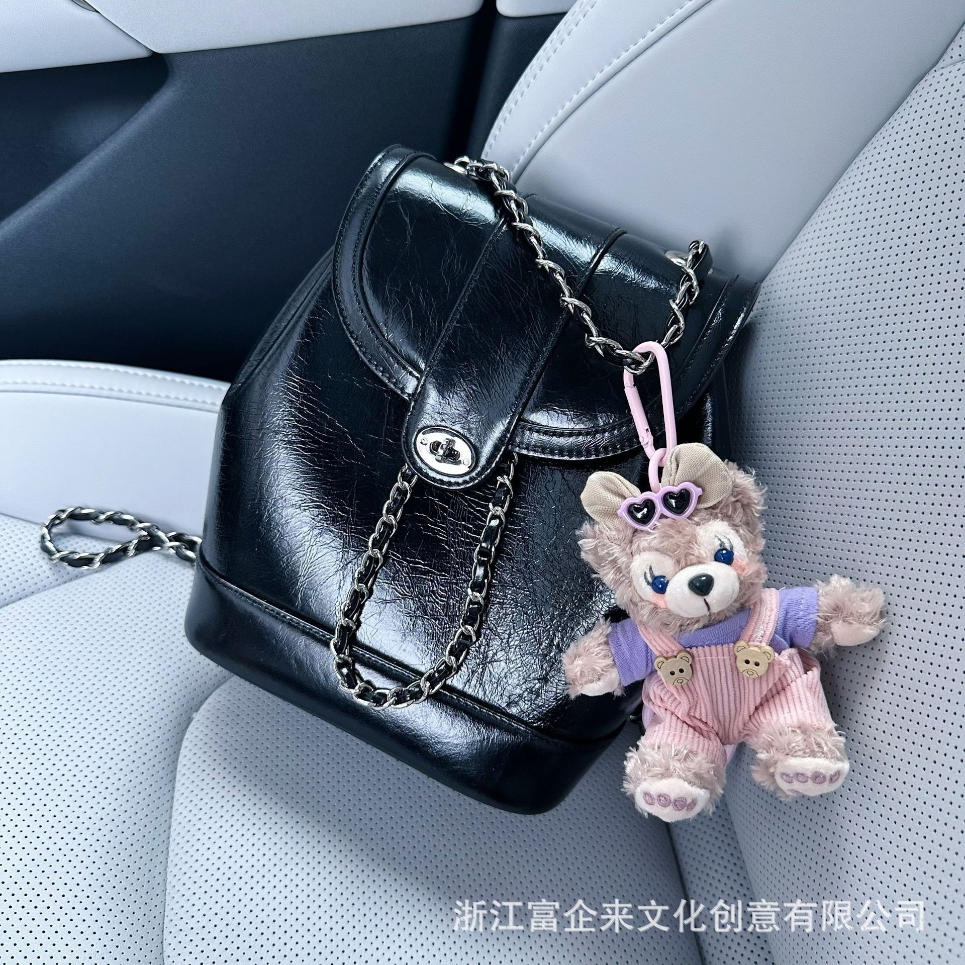小红书同款卡通雪莉玫挂件创意毛绒公仔汽车钥匙扣玩偶包挂饰礼物批发详情6