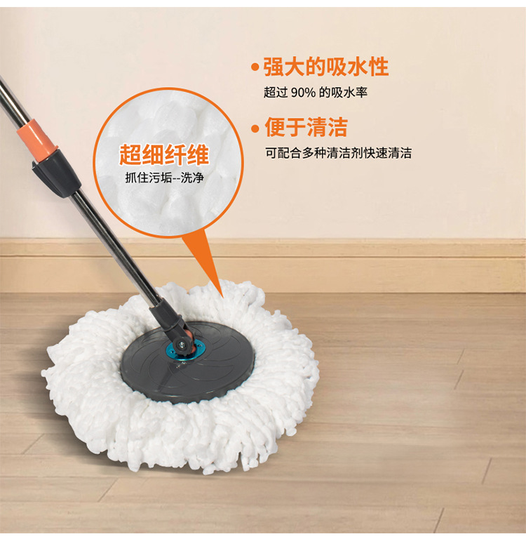 生产定制 分离桶旋转拖把套装 Mop 折叠桶 mop 拆分桶好神拖拖把详情7