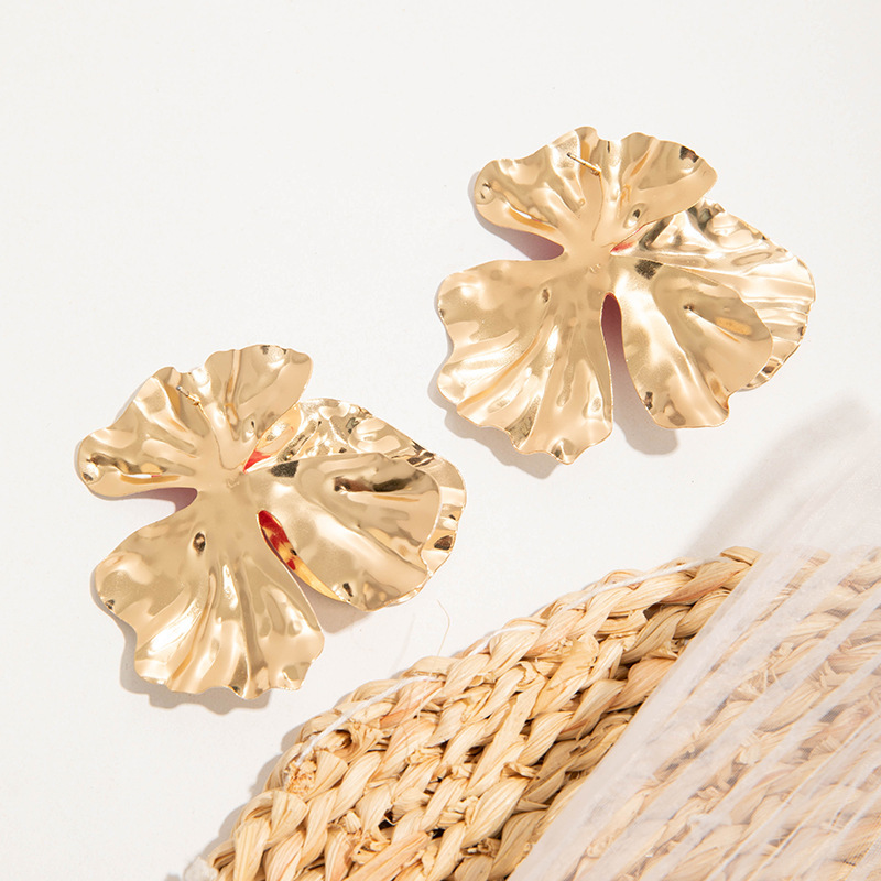 欧美跨境时尚清新布艺花朵流苏串珠优雅甜美情人节礼物耳坠耳环女详情23