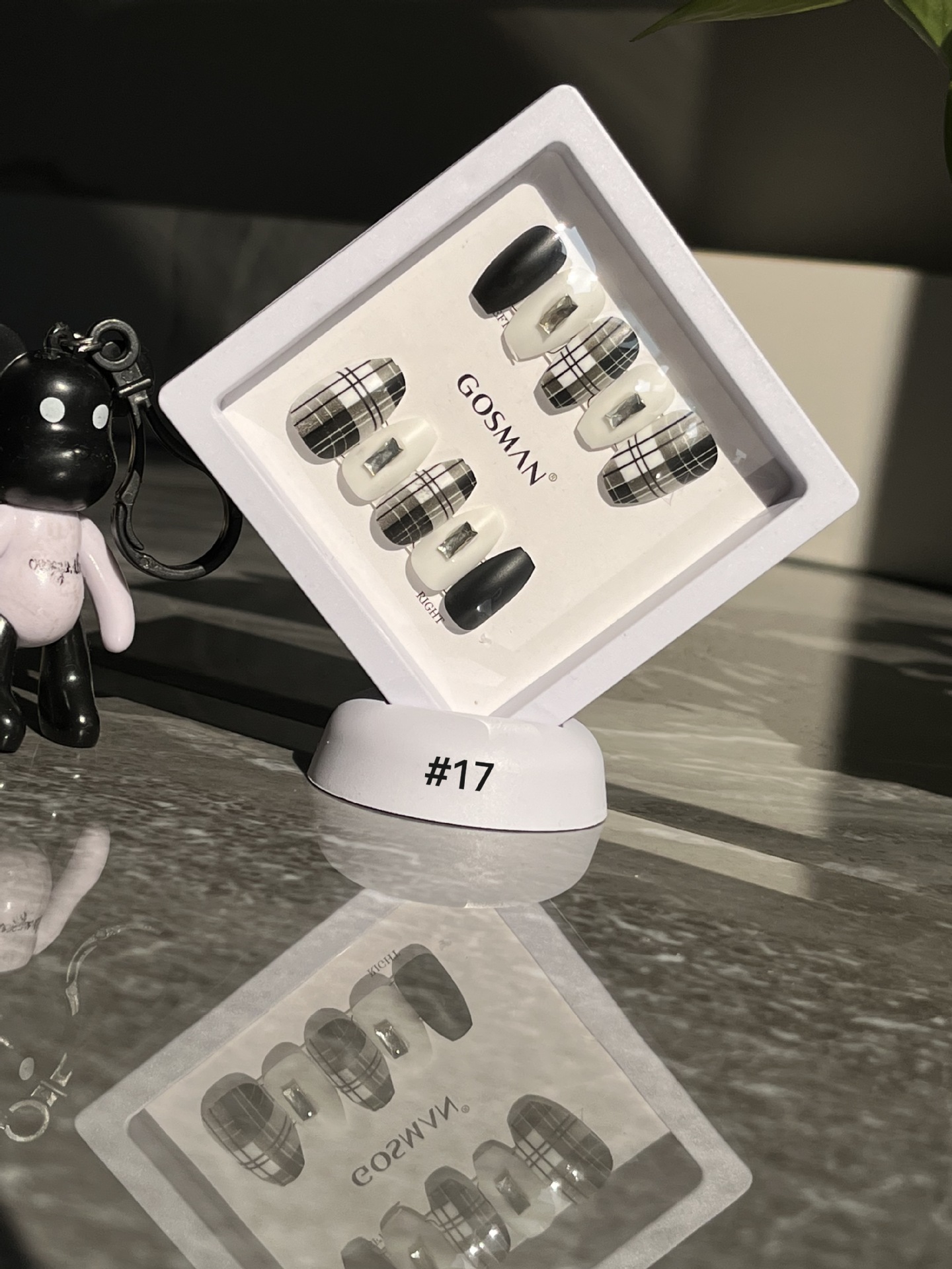 戈斯曼2023新款24片手工穿戴软甲法式中长款温柔气质无痕甲片女美甲贴纸详情18