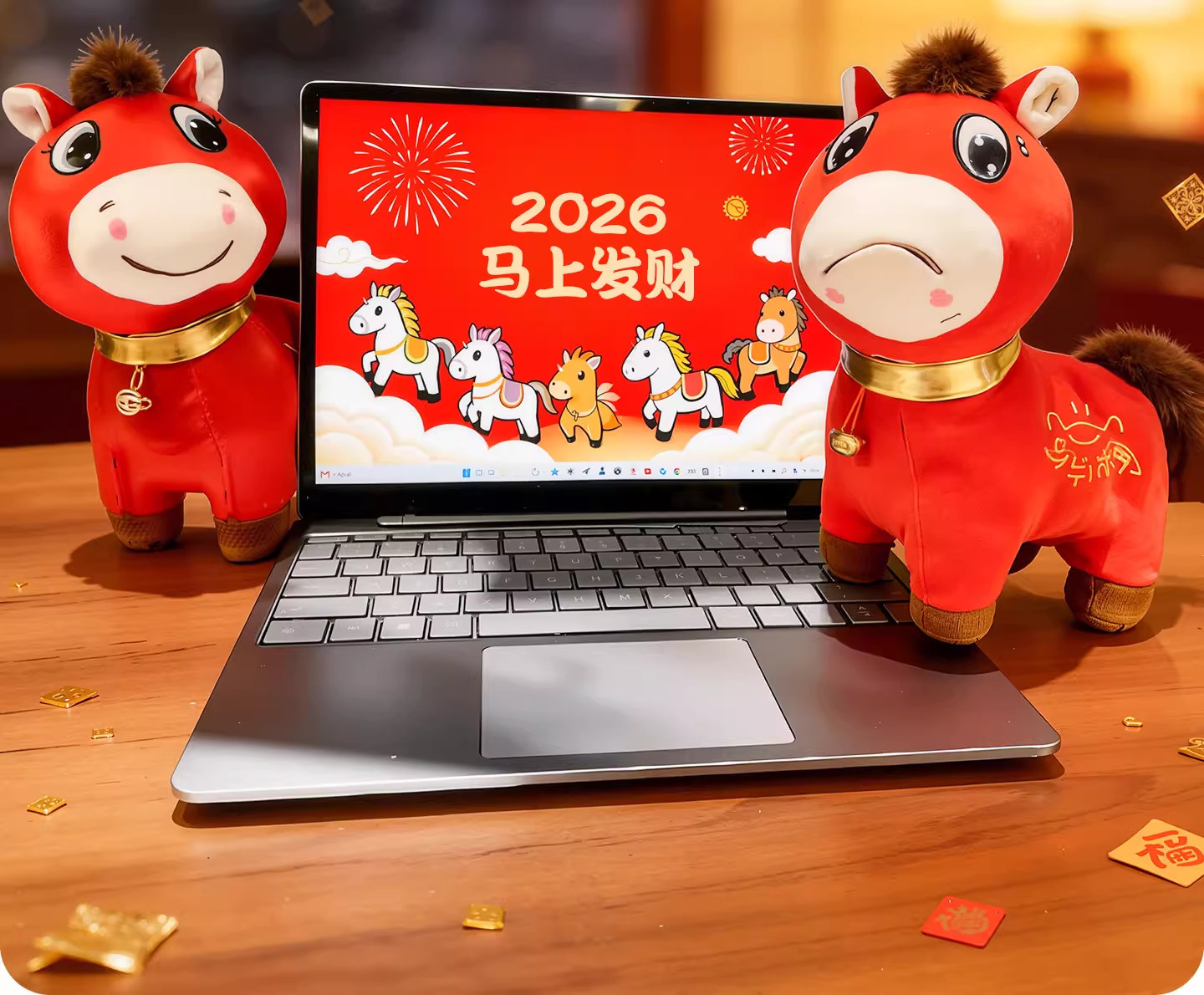 The 2026 Year of the Horse mascot, the Crying Horse doll, the zodiac little horse plush toy, the Smiling Horse year-end Party gift, is in stock and will be dispatched quickly pic 14