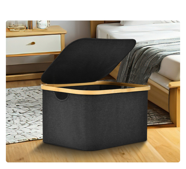 亚马逊脏衣篮浴室脏衣服收纳筐卫生间大容量可折叠玩具收纳整理箱详情11