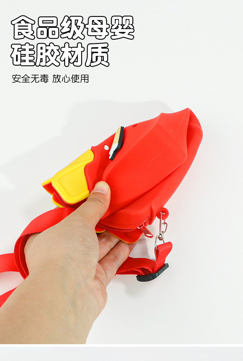 创意仿真食品硅胶洞洞包可爱薯条汉堡卡通儿童斜挎包批发玩具详情7