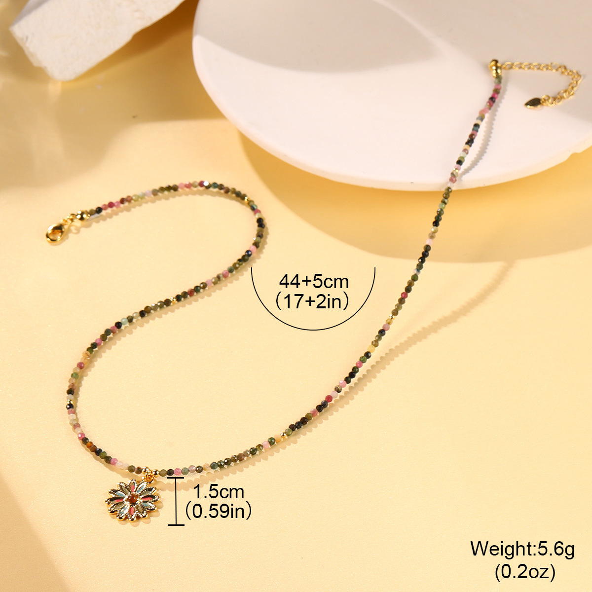 新款ins小众设计多彩串珠高级感简约项链天然珍珠时尚多巴胺颈链详情43