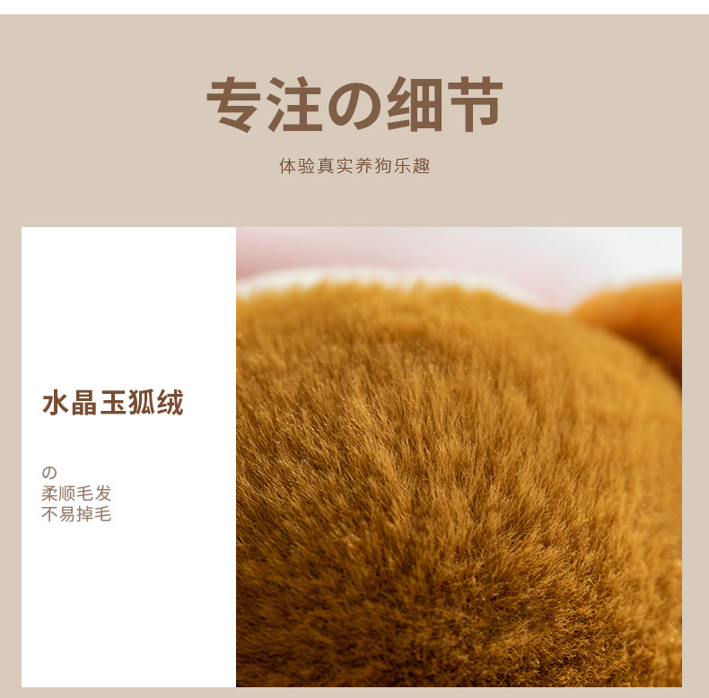 儿童电动毛绒玩具狗狗会唱歌会叫智能对话机器狗仿真博美走路小狗详情7