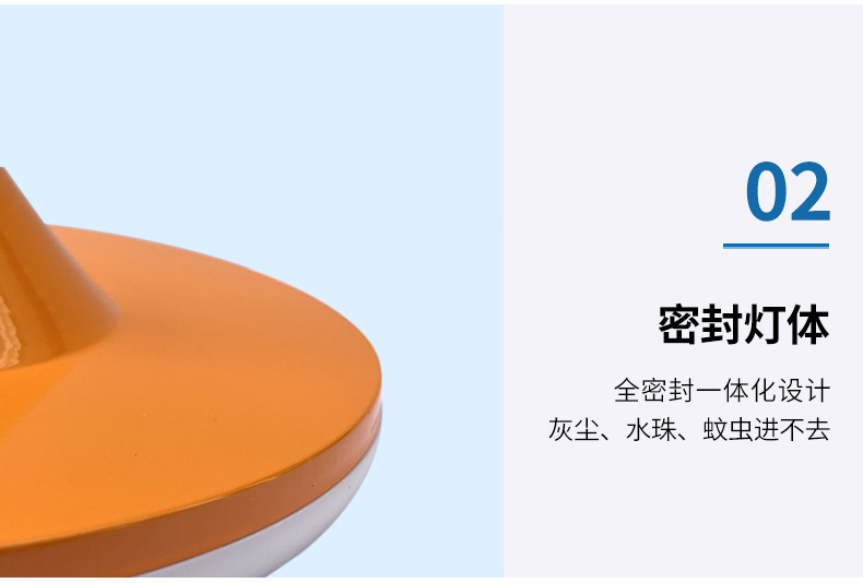 Wholesale of energy-saving LED flying saucer bulbs for household living rooms and rooms, three-proof and moisture-proof E27 screw socket high-power factory lamps pic 14