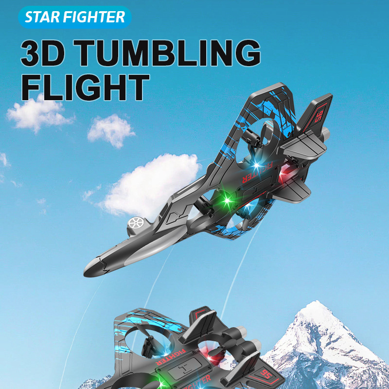 2.4G remote-controlled foam aircraft, gravity-sensing helicopter, roll stunt remote-controlled aircraft, long-range unmanned aerial vehicle pic 7