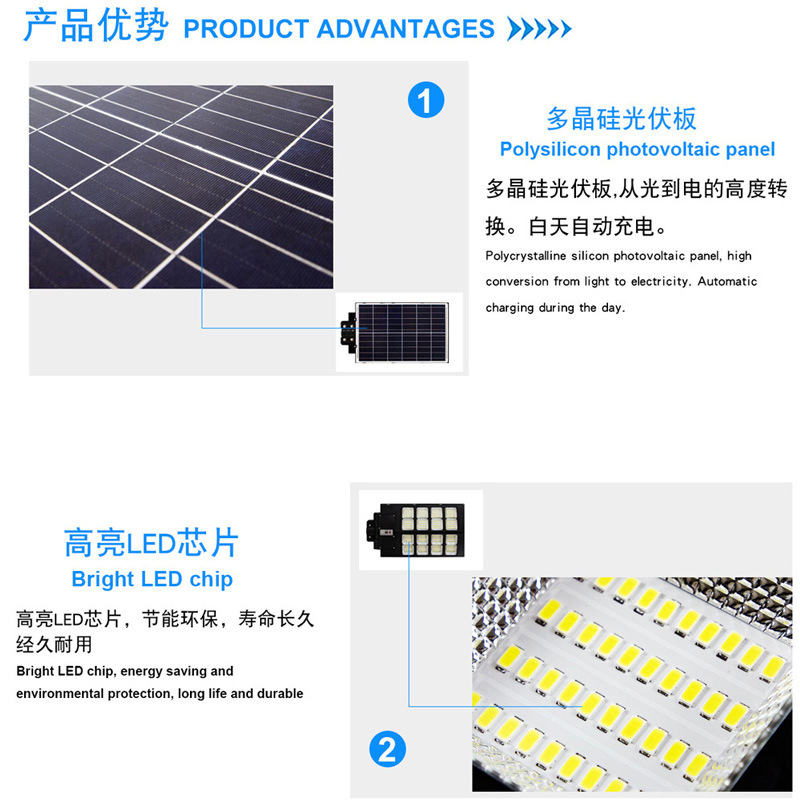 户外大太阳能灯庭院灯天黑自动亮户外防水庭院灯太阳能一体化路灯详情5