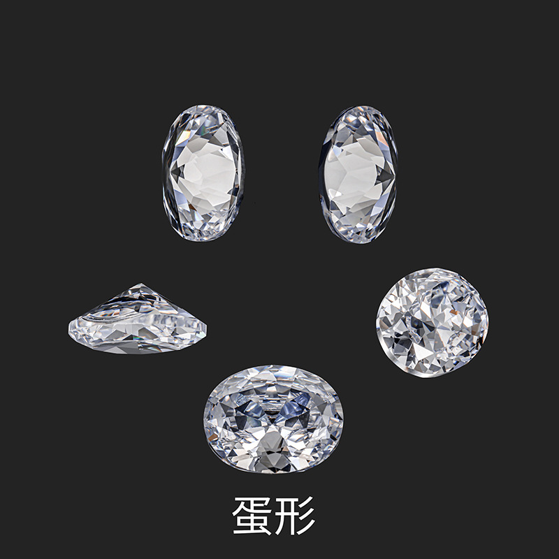 优质蛋形锆石珍珠项链天然石女款拼接气质珍珠链条详情2