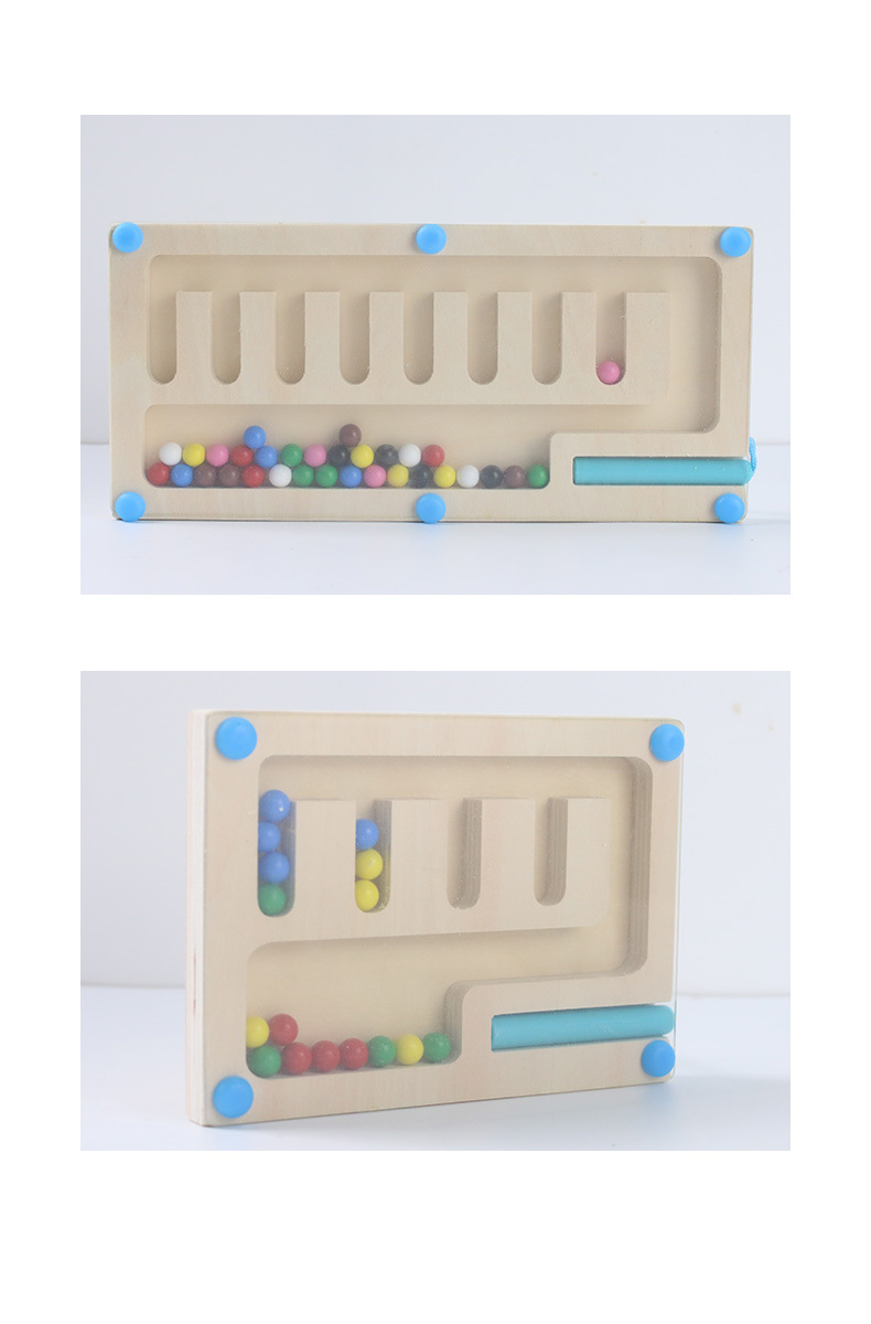 Baby magnetic color classification, positioning, counting board, pen movement maze, math enlightenment, cognitive matching, wooden toys pic 130