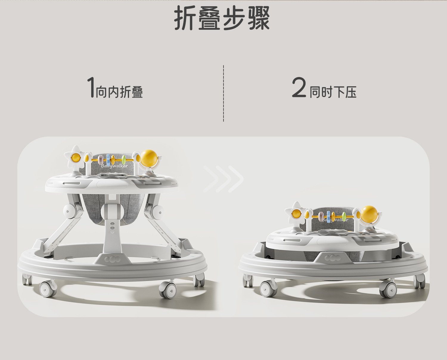 婴幼儿学步车助步车多功能儿童手推可折叠高低调四合一婴儿学步车详情18