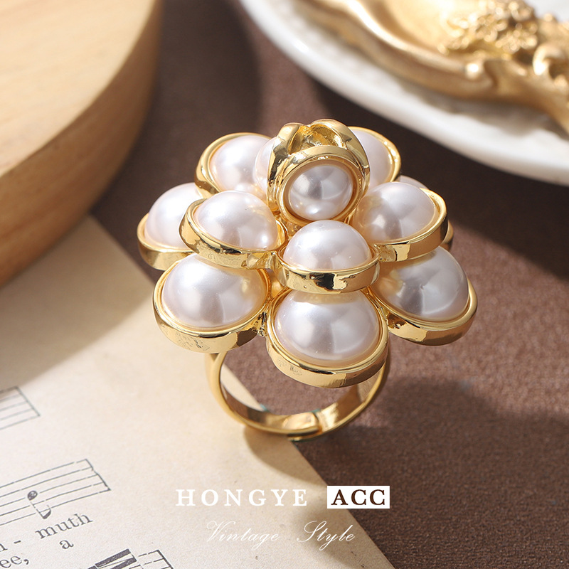 法式复古vintage高档戒指高级感小众中古精致个性西装轻奢指环女详情18