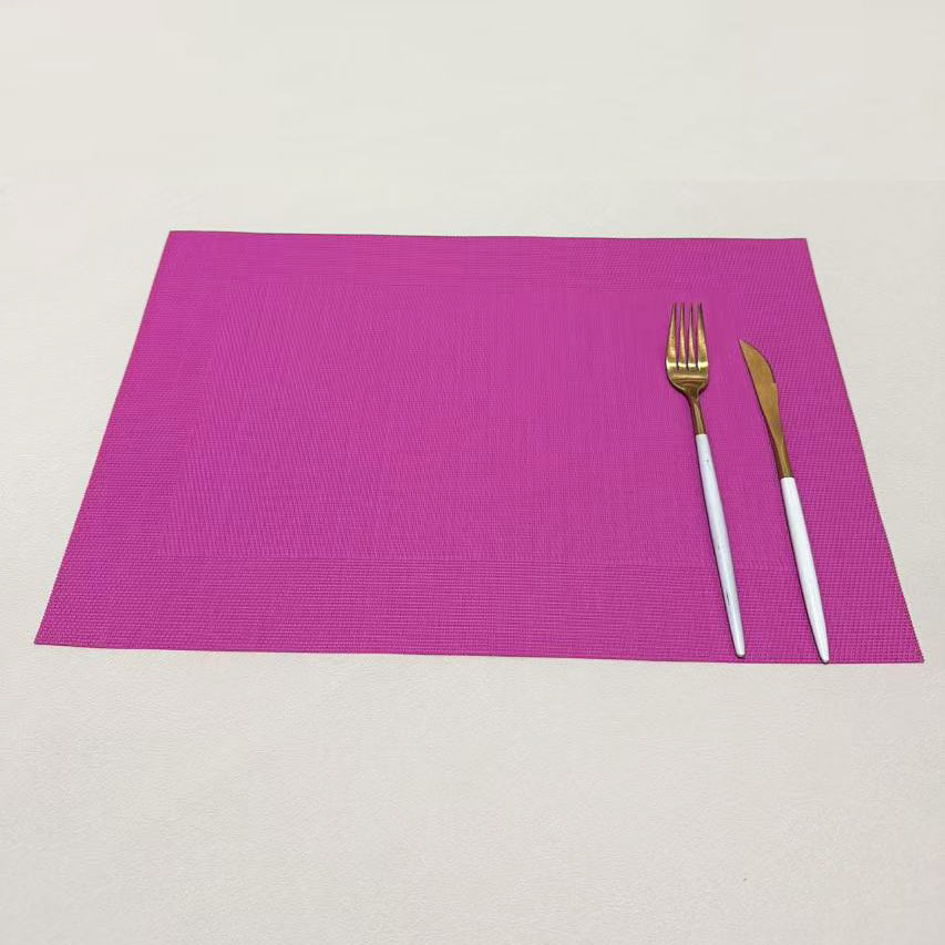 方框环保餐垫欧式PVC西餐隔热垫长方形日式简约餐桌垫杯垫碗垫详情6