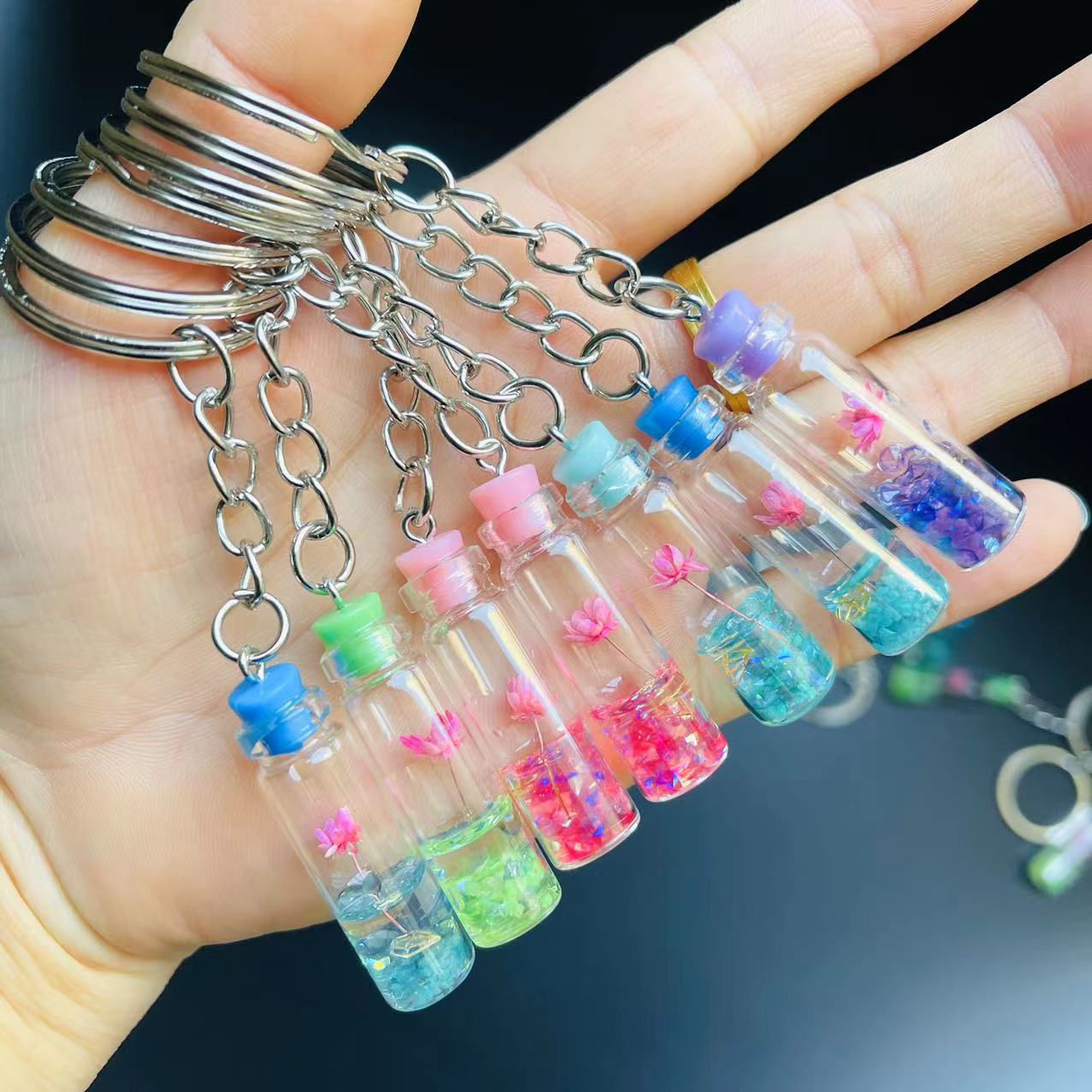 漂流瓶 时尚创意可爱钥匙扣 女学生闺蜜钥匙链 包包挂件生日礼物详情11