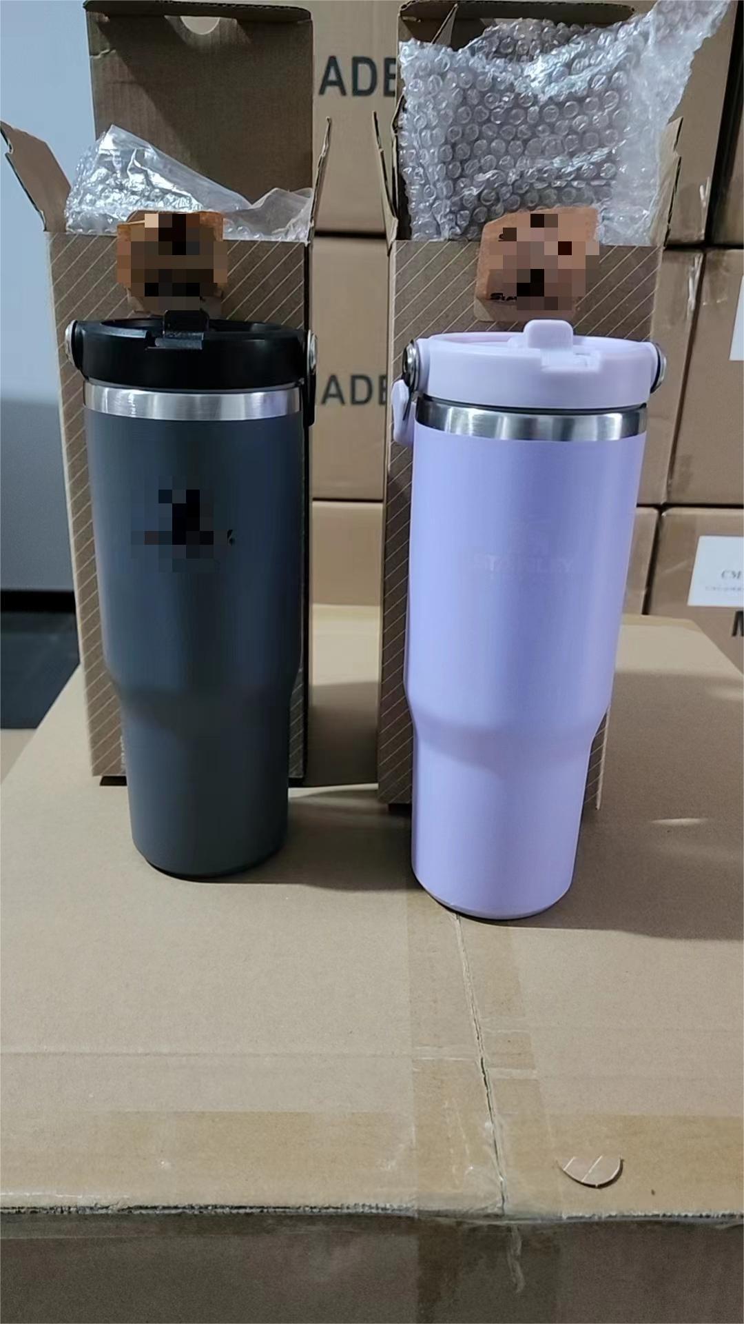 Cross-border handle car cup 30oz outdoor 304 vacuum sports portable thickened insulated cup Household ice king cup pic 11