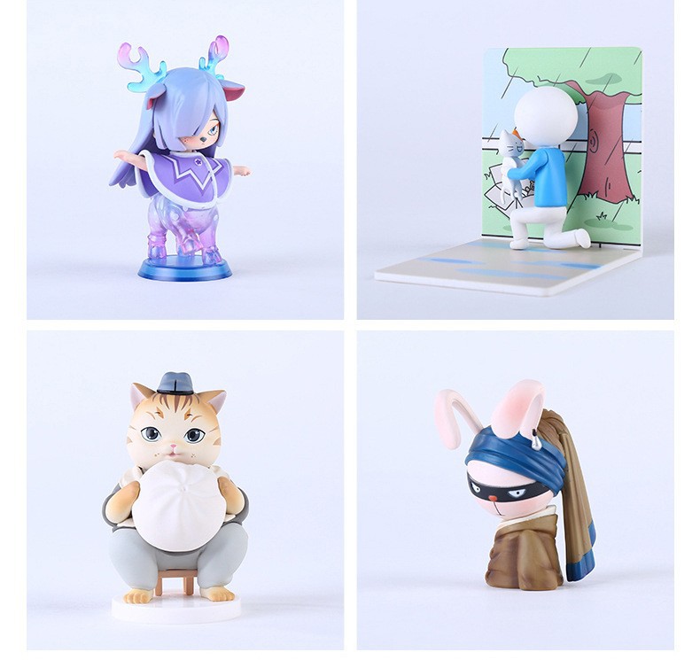 PVC公仔定制滴胶公仔盲盒手办定做树脂摆件潮玩盲盒公仔企业IP订详情15