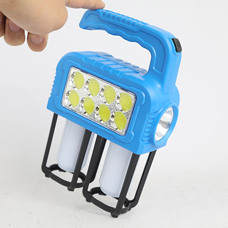 Portable camping lamp, solar-powered LED camping lamp, outdoor multi-functional tent lamp, power bank, portable lamp pic 7