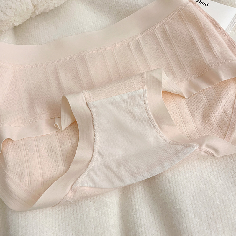 7A Antibacterial Underwear, all-cotton for women, pure cotton traceless mid-waist for women, triangular short pants for women pic 5