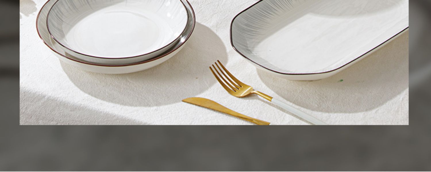 碗碟套装家用釉下彩饭碗家用简约现代2025新款陶瓷碗盘筷餐具套装详情21