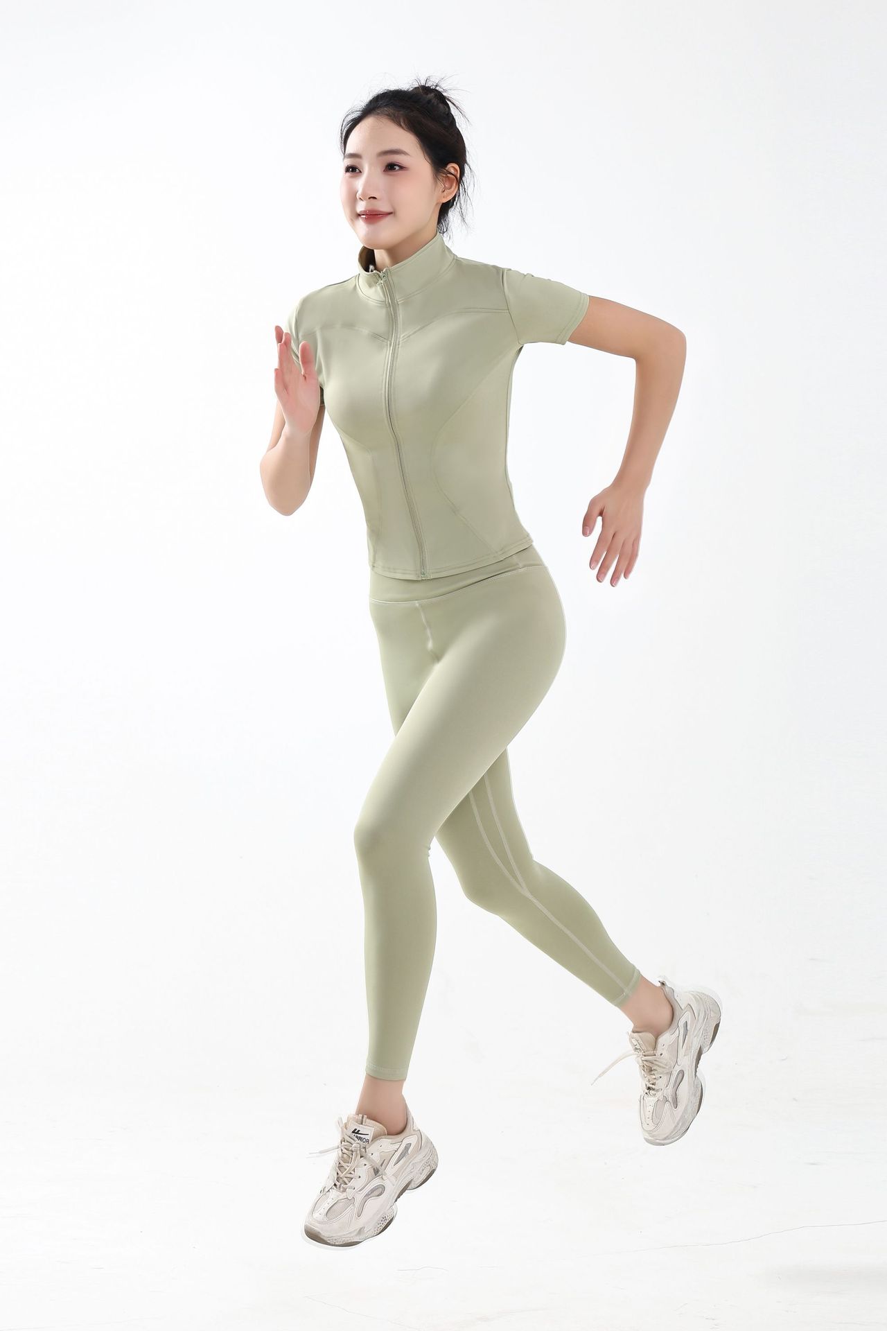 Cross-border hot-selling training, running, quick-drying, breathable yoga pants, women's tight-fitting, slim-fit sportswear and sports pants wholesale pic 16
