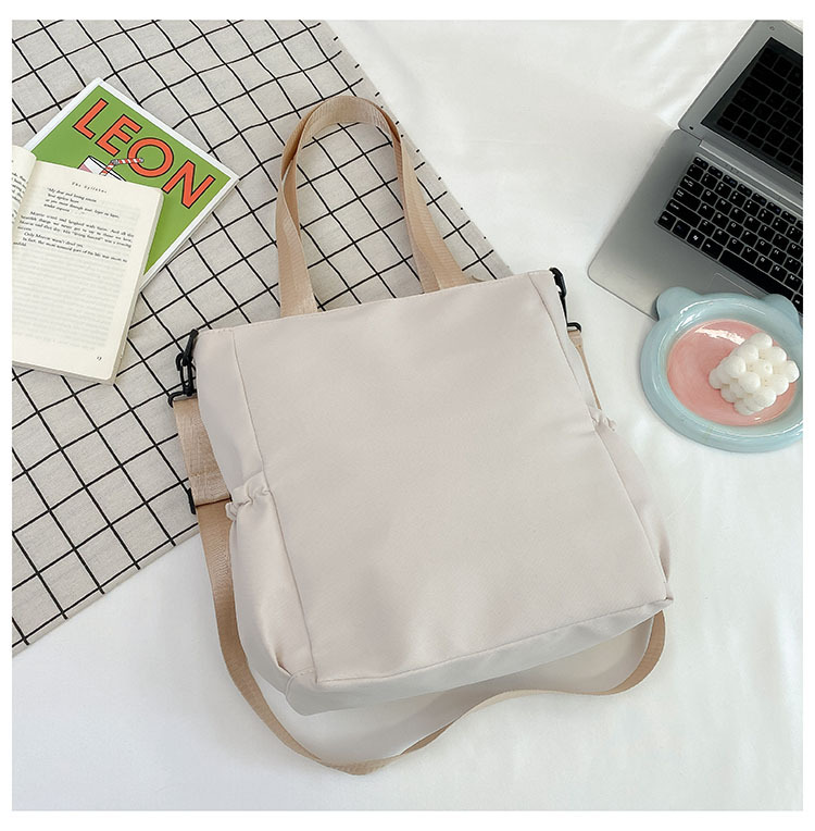 书包女ins森系单肩包学生帆布包清新简约斜挎包大容量装书手提袋详情13