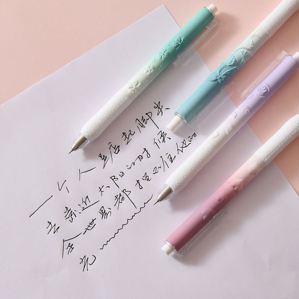 The new CS double-tip embossed pen from Chenxi features a low center of gravity press type gel pen, providing smooth and fluid writing. The dopamine pen body design ensures clear and long-lasting handwriting pic 33