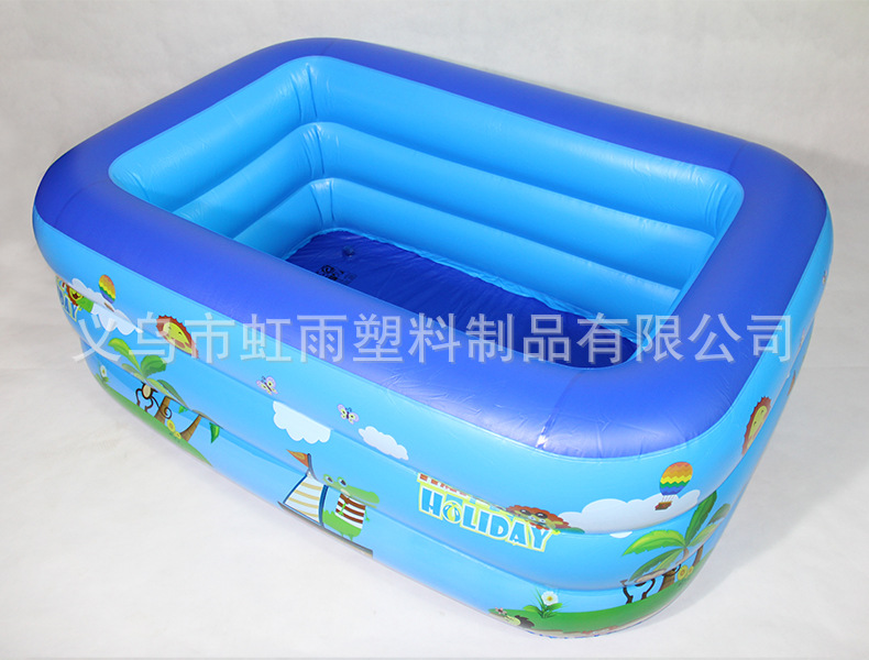 充气方形猴子三层水池游泳池儿童家用戏水池球池婴儿浴池鱼池详情10