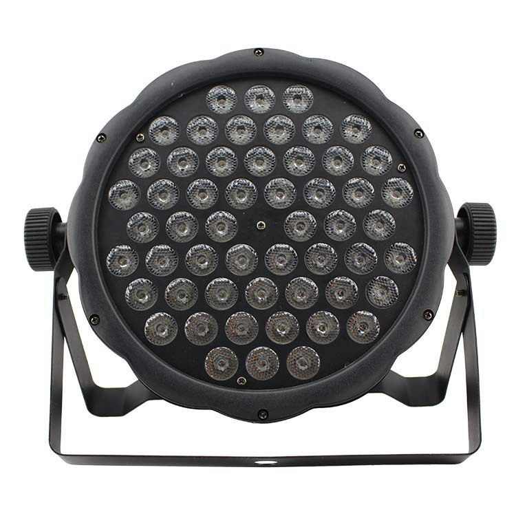 54 pieces of 3W flat par lights for stage use, seven-color full-color intelligent dyeing lights, wedding performance atmosphere lights, voice-controlled wedding seven-color full-color dyeing stage lights, and synchronous strobe lighting equipment pic 6