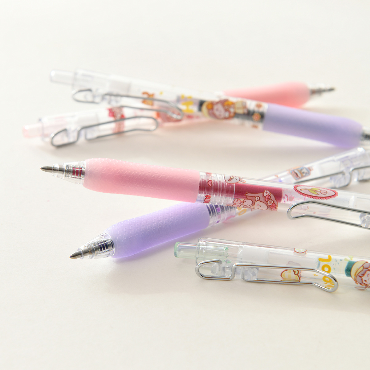 晨兮按动闪光中性笔套装 1.0mm子弹头手账绘画书写顺滑学生用中性笔详情7