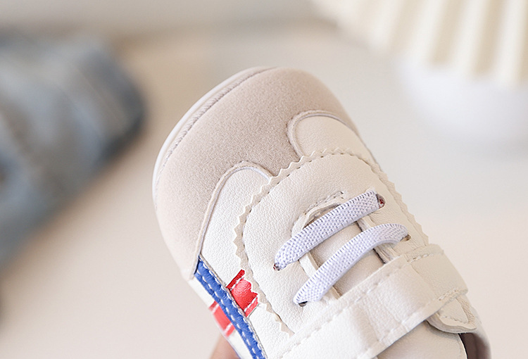 New Spring and Autumn baby sports shoes for boys and girls, color-blocking soft-soled baby shoes, soft-soled baby shoes for 0-1 year old toddlers, no single shoes that fall off pic 6