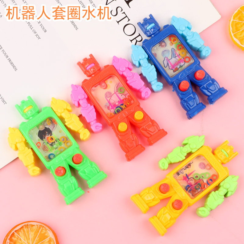 小号机器人水机玩具迷你卡通怀旧掌上套圈圈游戏机幼儿园活动礼品详情8