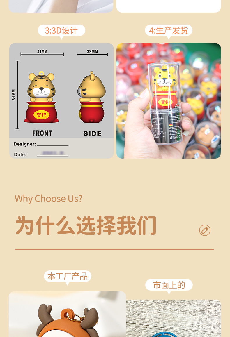 Wholesale USB flash drive gifts from the manufacturer. Make PVC molds, soft rubber, creative USB flash drives, car cartoon figurines, etc. system pic 3