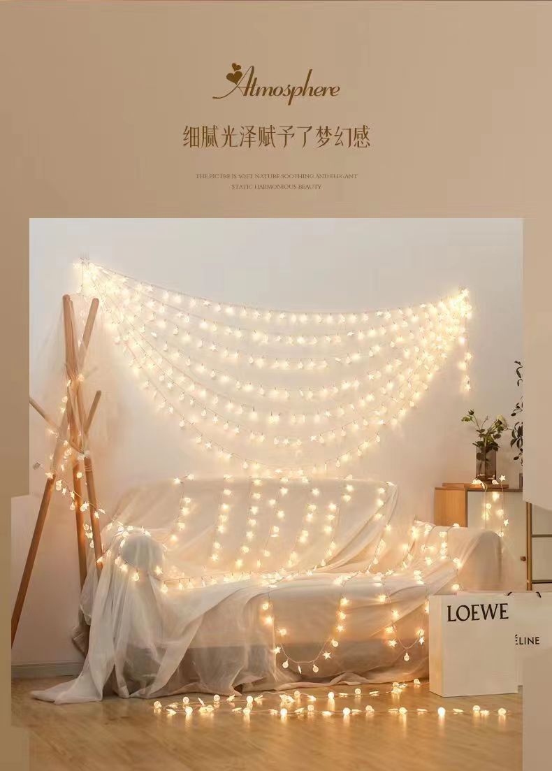 Camping atmosphere lights, string lights, LED star lights, waterproof Christmas small colorful lights, hanging lights, room and bedroom festival decorative lights pic 35