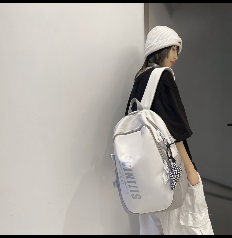 韩版新款书包女高中生日系简约初中生双肩包男初中大学生电脑背包详情15