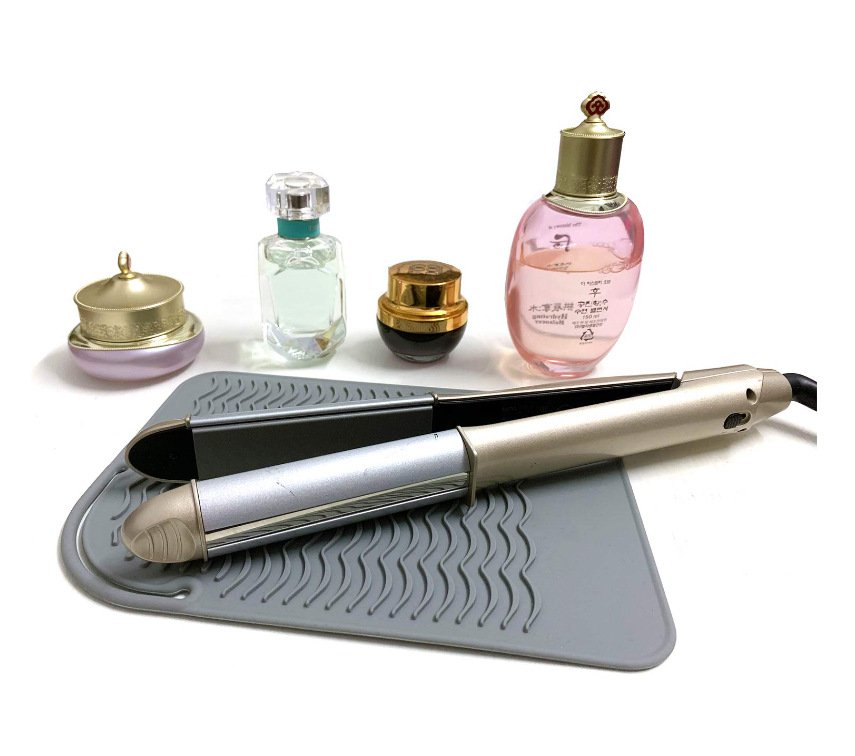 硅胶直发器隔热垫卷发棒美发隔热烫发隔热隔热垫防烫发器收纳批发详情7