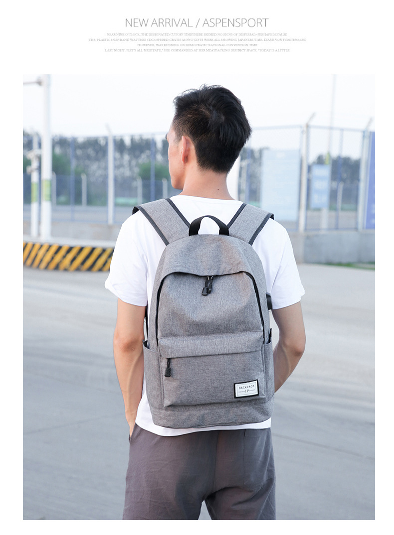 跨境书包小学生大容量简约背包男款2023新款时尚ins风双肩包外贸详情28