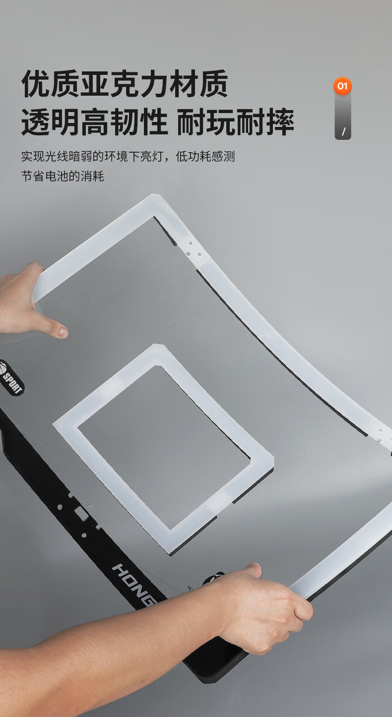 Wholesale of indoor wall-mounted basketball frames, wall basketball rings, basketball hoop nets, outdoor non-drilling scoring backboards for children pic 8