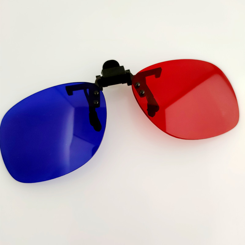 Red and blue 3D glasses clip, myopia glasses clip, cinema polarizing 3D stereoscopic clip myopia glasses, suitable for computers pic 6
